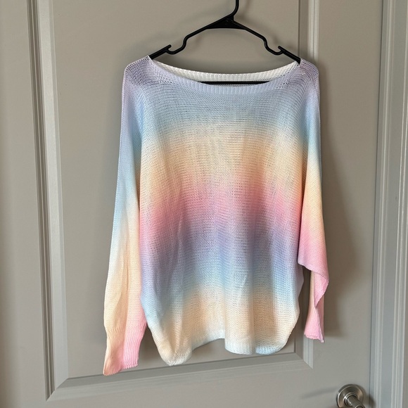 Pastel Ombré Pullover Sweater - Picture 3 of 12